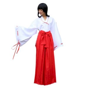 Stylish V-Neck Long Sleeve Blouse + Bowknot Loose-Fitting Pants Women's Cosplay Costume